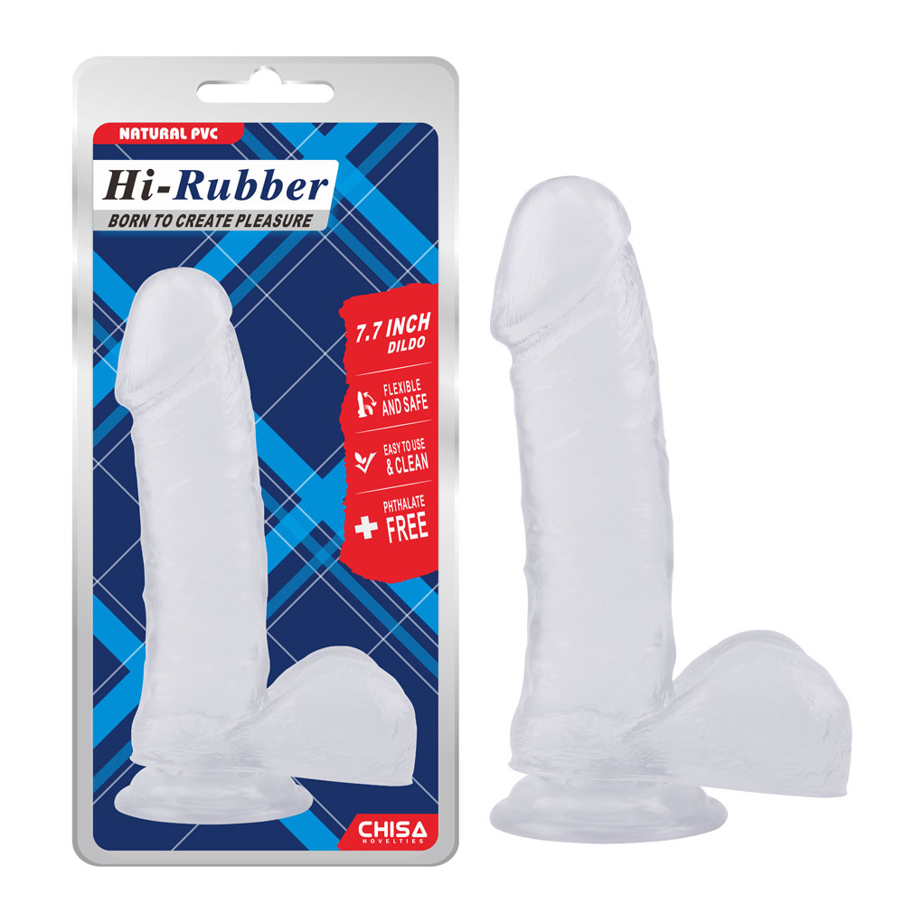 7,7 tuuman Dildo-Clear