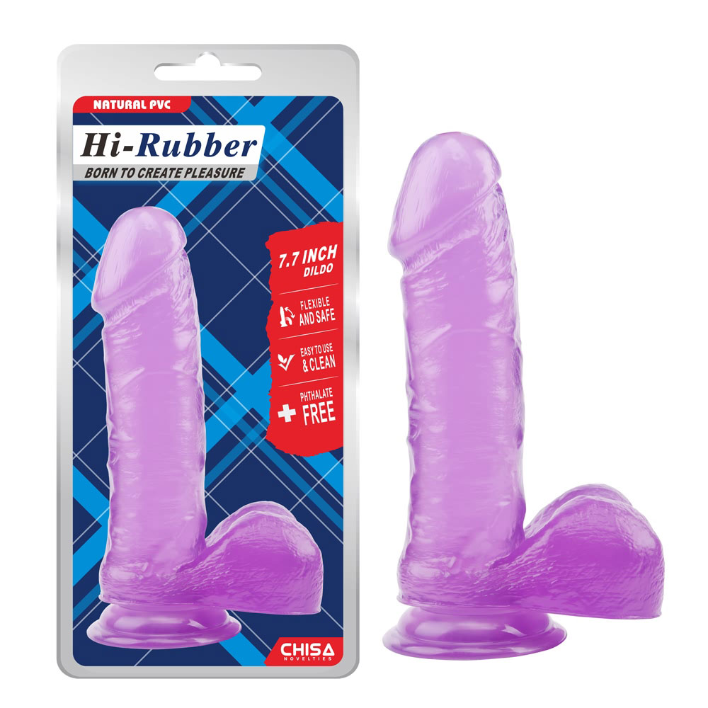 7,7 tuuman dildo-violetti